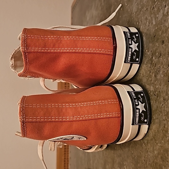 Watermelon Pink High Top Converse - Picture 2 of 8